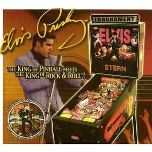 Elvis Presley Pinball FLYER 2004 Original NOS Game Art The King Of Rock And Roll